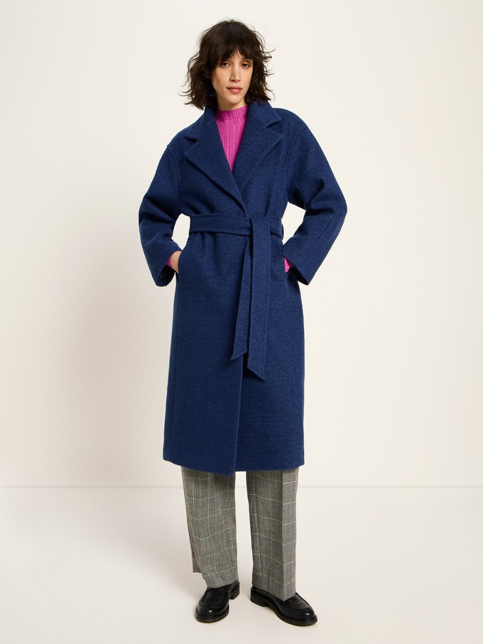 boiled wool coat with lapels (GOTS) from LANIUS
