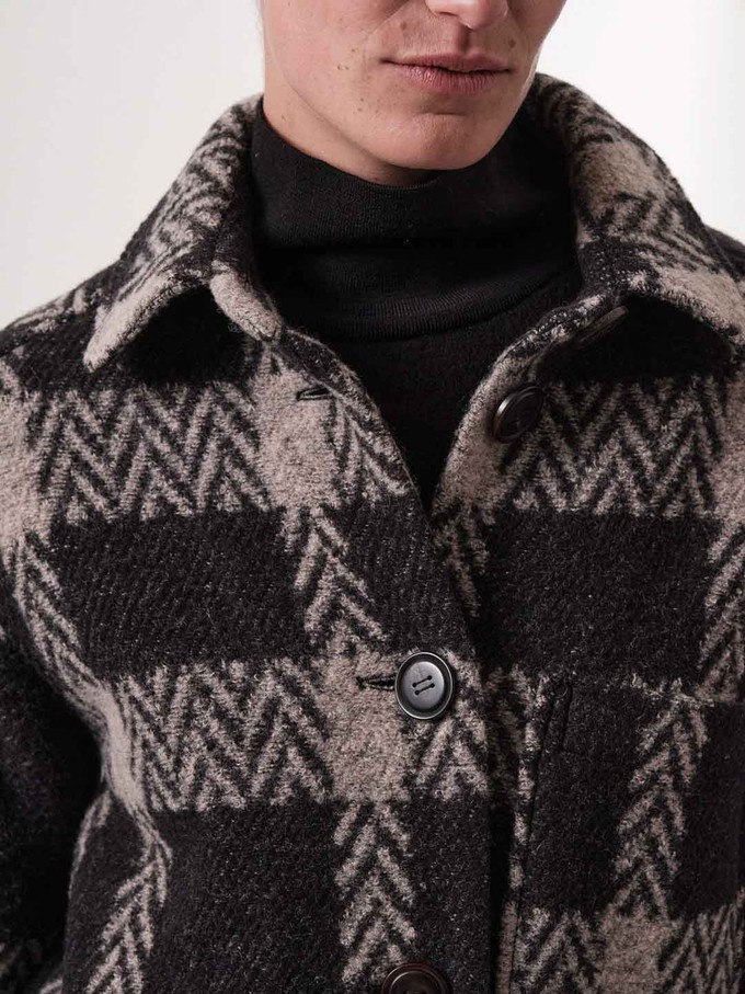 Long check jacket from LANIUS