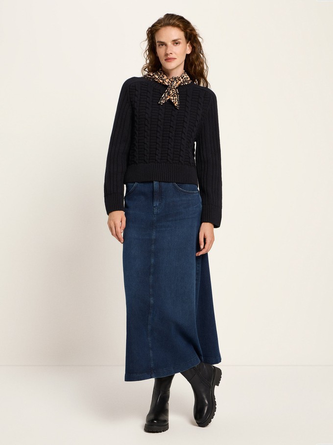 Cable-knit sweater (GOTS) from LANIUS