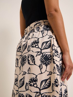 Midi skirt print Botanical Garden (GOTS) from LANIUS