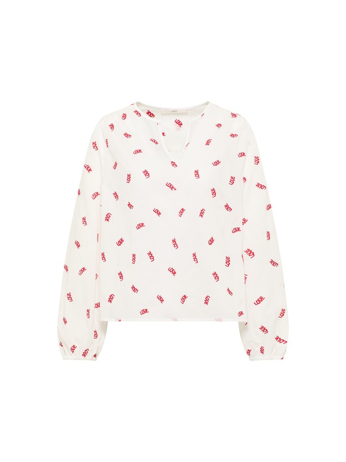 Long-sleeved blouse with ruffles from LANIUS