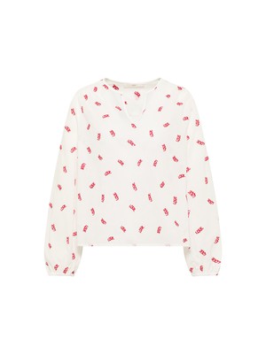 Long-sleeved blouse with ruffles from LANIUS
