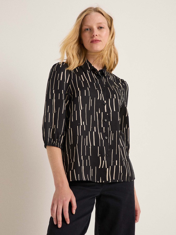 3/4-sleeve blouse print irregular from LANIUS