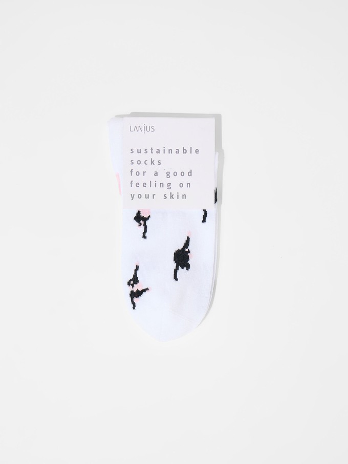 Sneaker socks with intarsia (GOTS) from LANIUS
