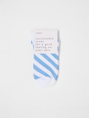 Sneaker socks block stripes (GOTS) from LANIUS
