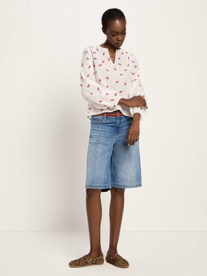 Long-sleeved blouse with ruffles from LANIUS
