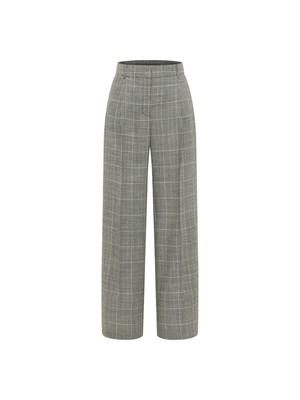 Checked trousers with pleats from LANIUS