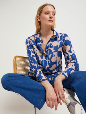 Shirt blouse print graphic dots from LANIUS