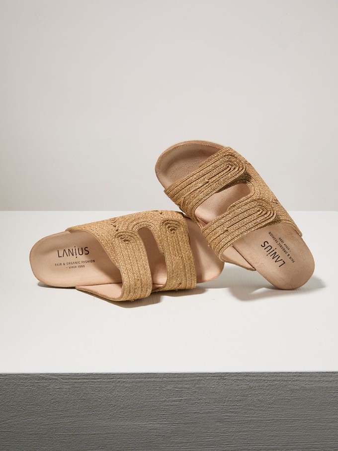 Raffia mules from LANIUS
