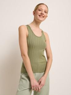 Top in ribbed look via LANIUS