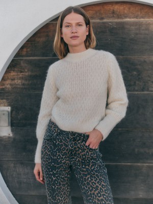 cable-knit sweater from LANIUS