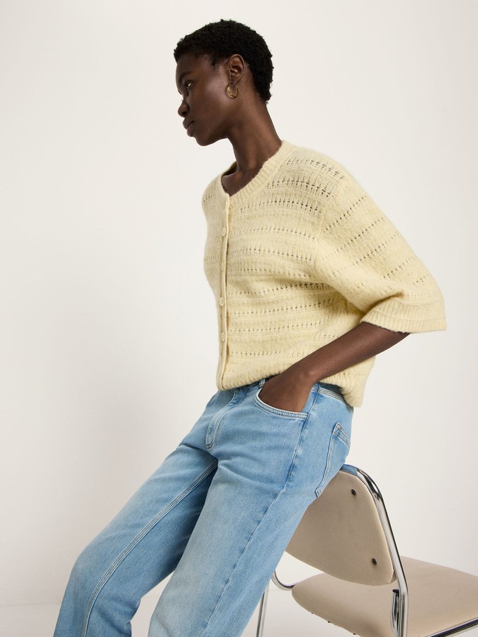 Strickjacke 3/4 Arm mit Ajour from LANIUS