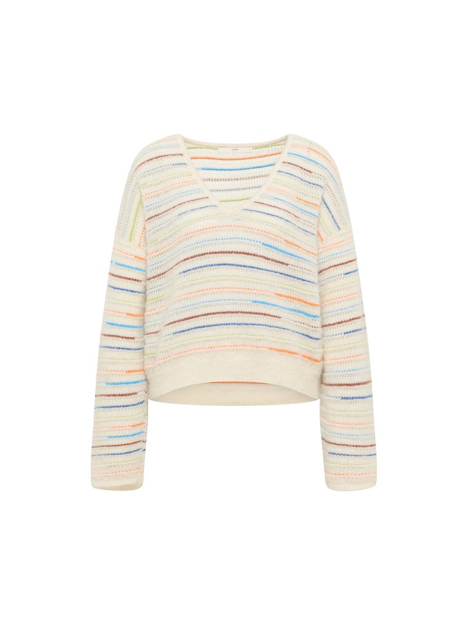 Striped V-neck sweater from LANIUS