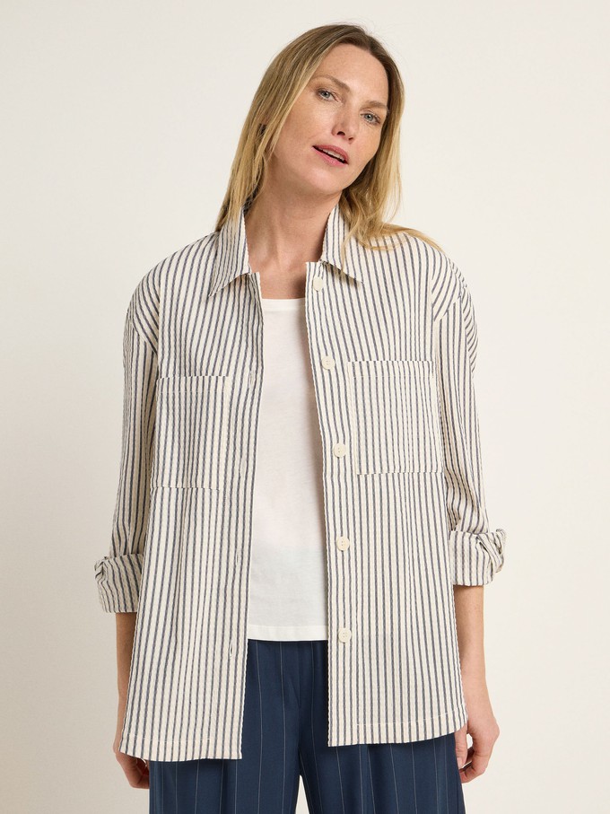 striped blouse jacket (OCS) from LANIUS