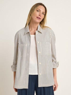 striped blouse jacket (OCS) from LANIUS