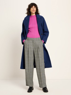 boiled wool coat with lapels (GOTS) from LANIUS