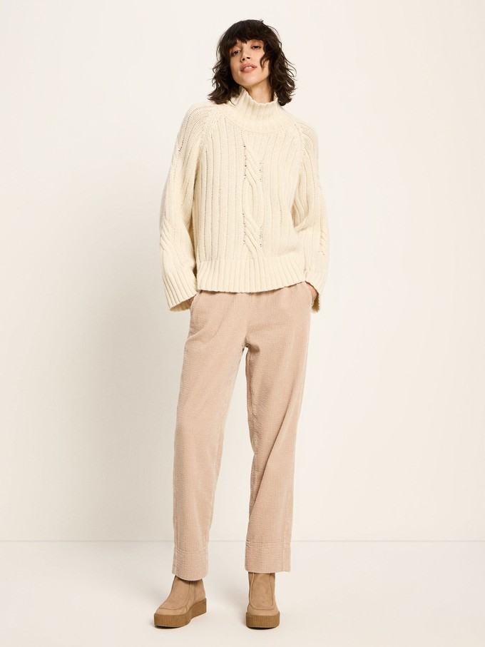 Ribbed sweater oversized (GOTS) from LANIUS
