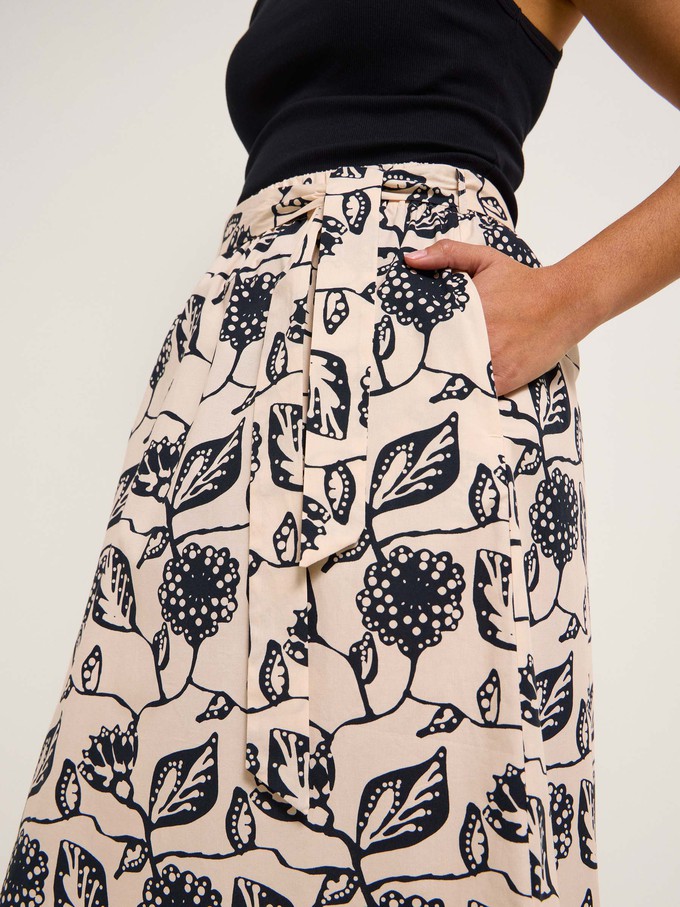 Midi skirt print Botanical Garden (GOTS) from LANIUS