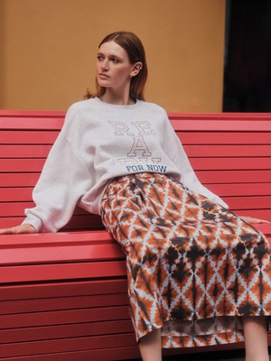 midi skirt with elastic waistband (GOTS) from LANIUS