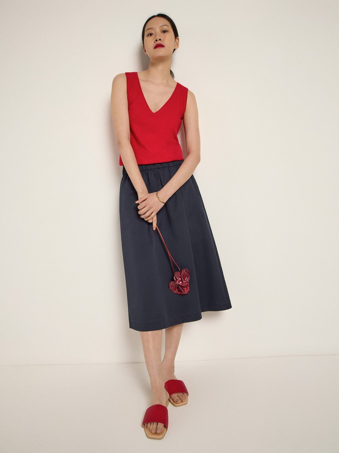 skirt with elastic waistband GOTS from LANIUS