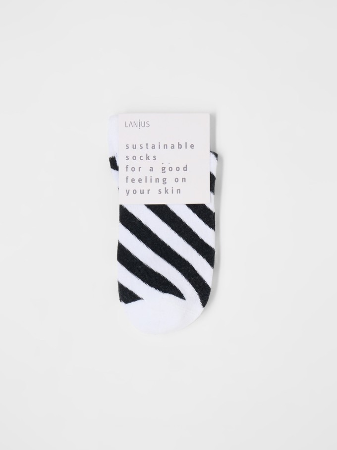 Sneaker socks block stripes (GOTS) from LANIUS