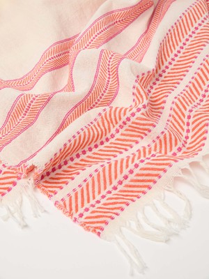 Scarf with ikat pattern from LANIUS