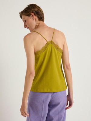 Top with graphic lace from LANIUS