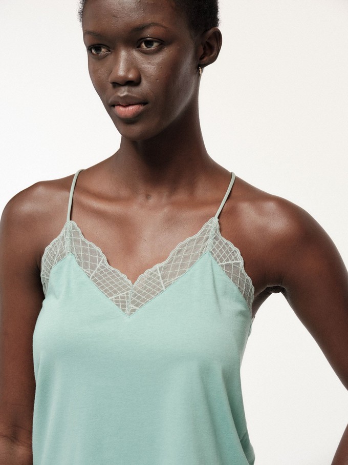 Top with graphic lace from LANIUS