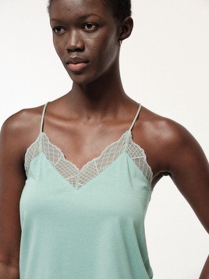 Top with graphic lace from LANIUS