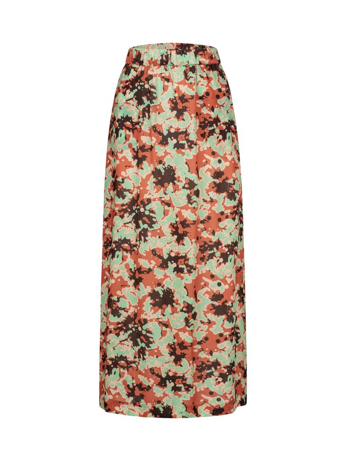 Maxi skirt with slit print Powerful Bloom from LANIUS