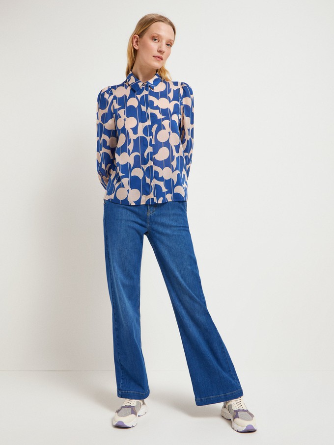 Shirt blouse print graphic dots from LANIUS