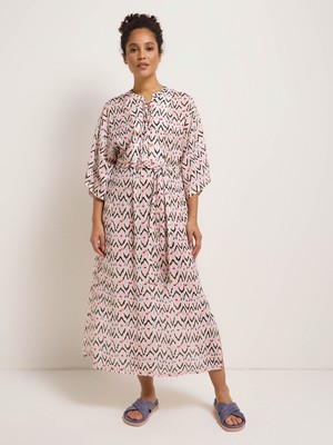 Kaftan dress print ikat from LANIUS
