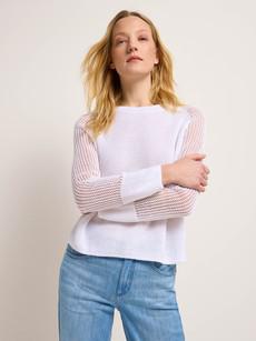 Sweater in knit mix via LANIUS