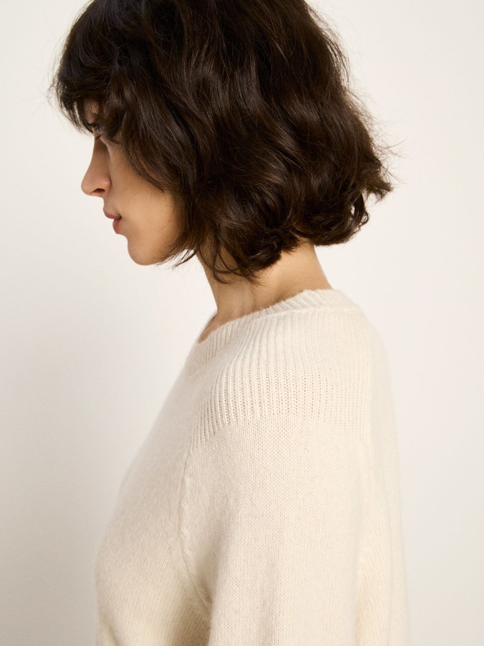 Cropped sweater (GOTS) from LANIUS