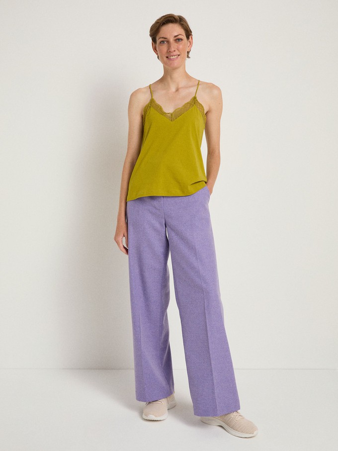 Top with graphic lace from LANIUS