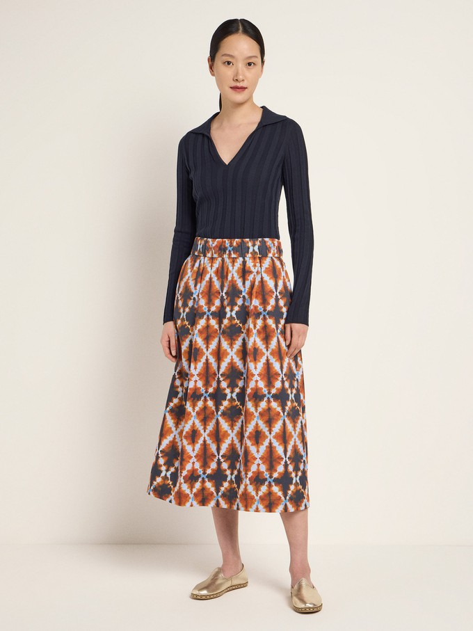 midi skirt with elastic waistband (GOTS) from LANIUS
