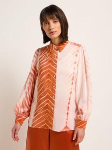 Silk blouse print Tabu via LANIUS