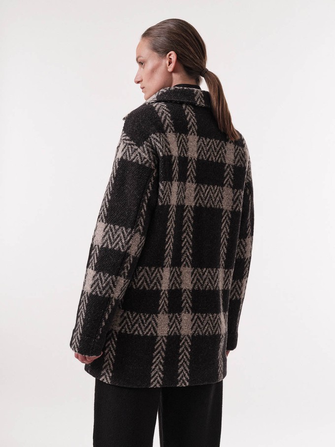 Long check jacket from LANIUS