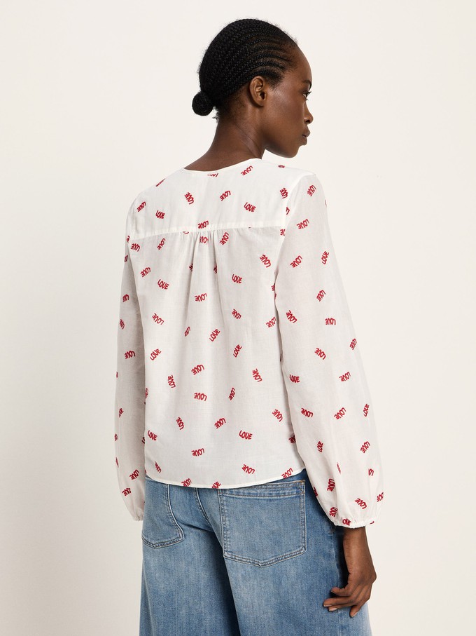 Long-sleeved blouse with ruffles from LANIUS