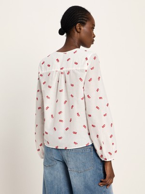 Long-sleeved blouse with ruffles from LANIUS