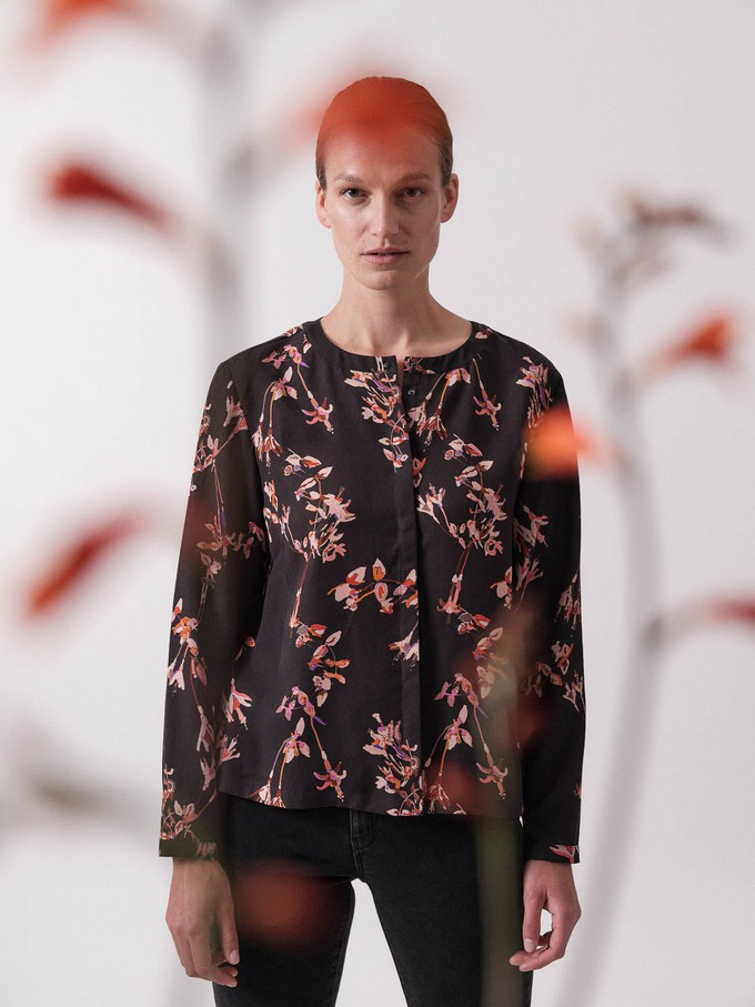 Blouse Print Winter Lotus from LANIUS