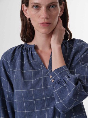 Check blouse from LANIUS