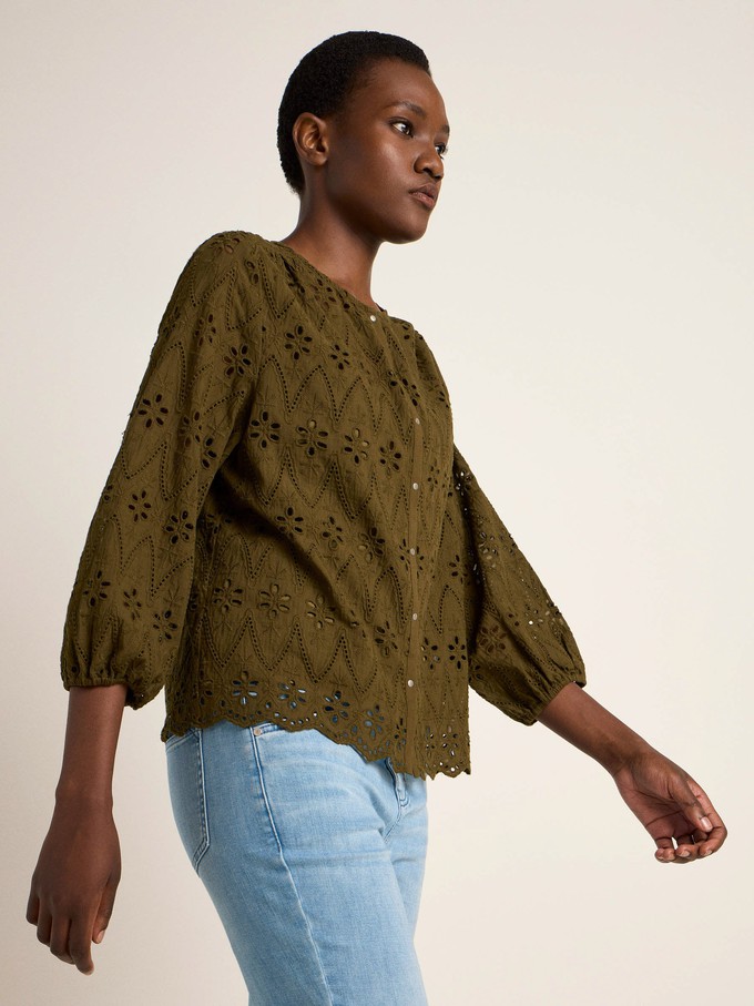 Organic cotton lace blouse from LANIUS