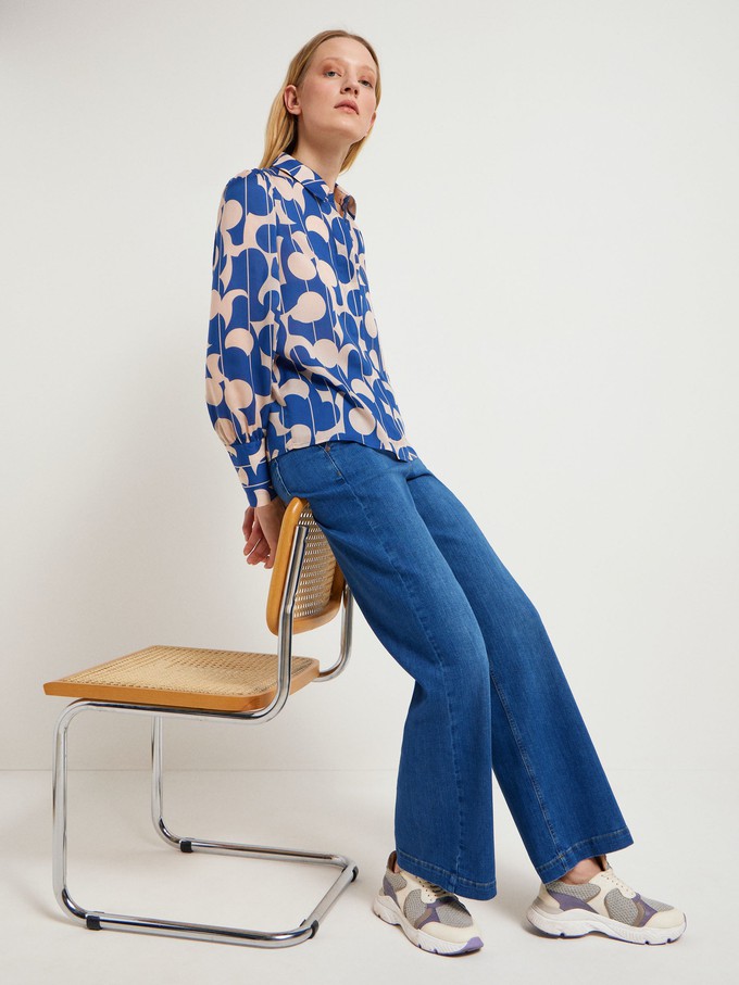 Shirt blouse print graphic dots from LANIUS