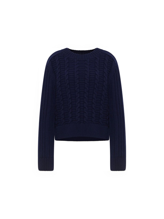 Cable-knit sweater (GOTS) from LANIUS
