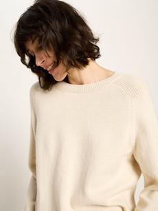 Cropped sweater (GOTS) via LANIUS