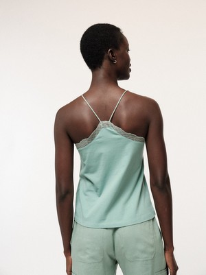 Top with graphic lace from LANIUS
