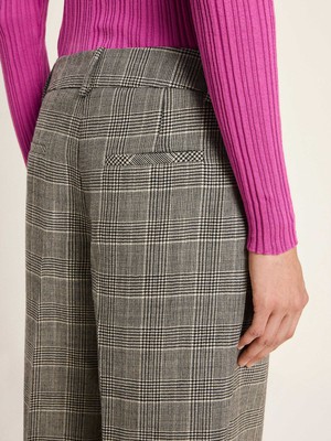 Checked trousers with pleats from LANIUS