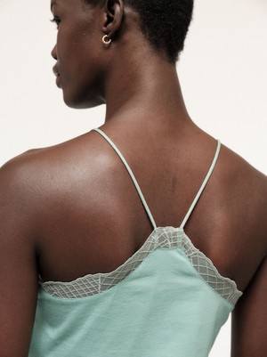 Top with graphic lace from LANIUS