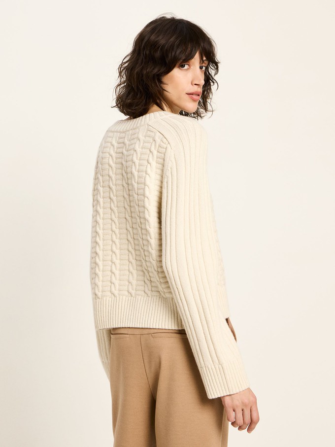 Cable-knit sweater (GOTS) from LANIUS